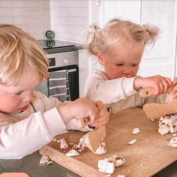 Chop Chop Banana with Wooden Knife