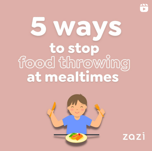 5 ways to stop food throwing at mealtimes